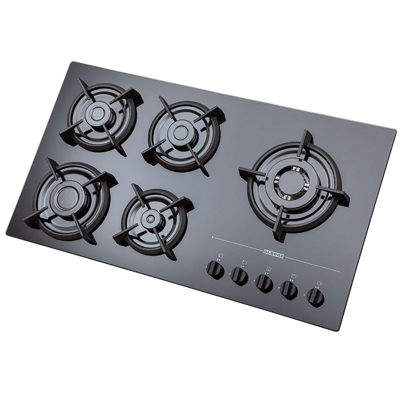 اجاق گاز صفحه‌ای پنج شعله استیل البرز مدل G5967-R