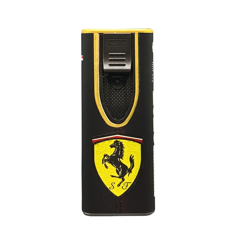 فندک گازی مدل دکمه کشویی طرح فراری کد DKD-2019