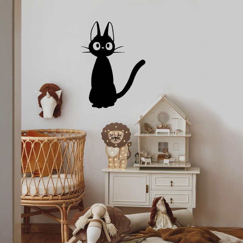 استیکر دیواری کودک مدل گربه