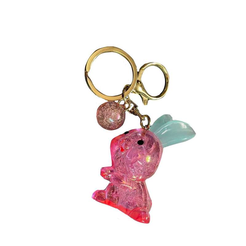 جاکلیدی دخترانه مدل فانتزی هولوگرامی طرح خرگوش