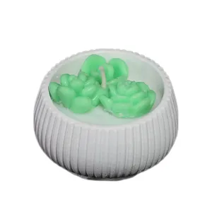 شمع دست ساز مدل کاکتوس