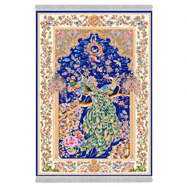 فرش پارچه‌ای دفه مدل فرشینه هازان مخمل کد 1