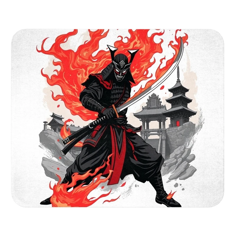 ماوس پد مدل ژاپنی سامورایی سایز 19x24 سانتی متر