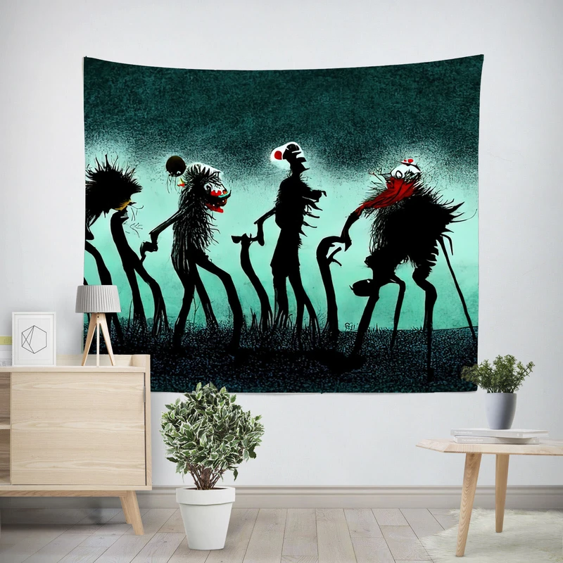 پوستر پارچه ای طرح تپستری فانتزی کد F12