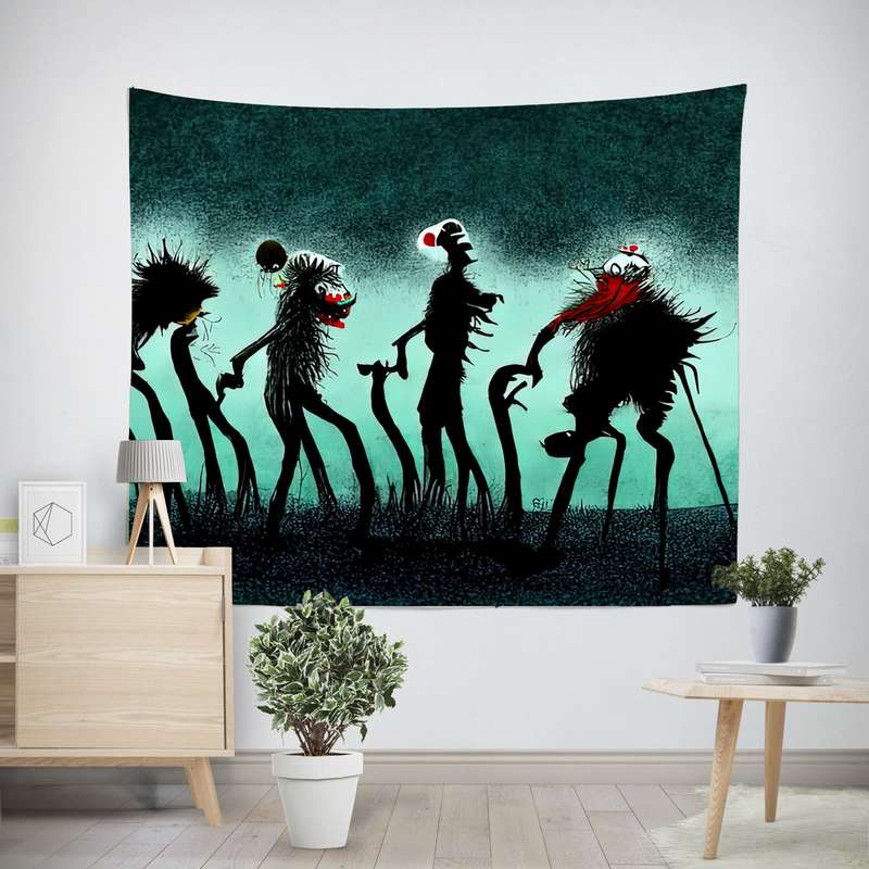 پوستر پارچه ای طرح تپستری فانتزی کد F12