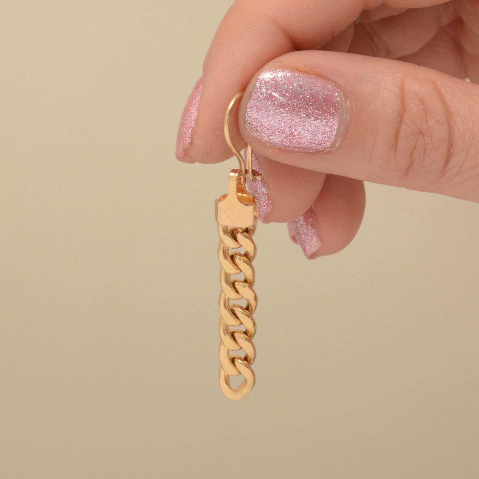 گوشواره طلا 18 عیار زنانه طلای مستجابی کد 1 -  - 3