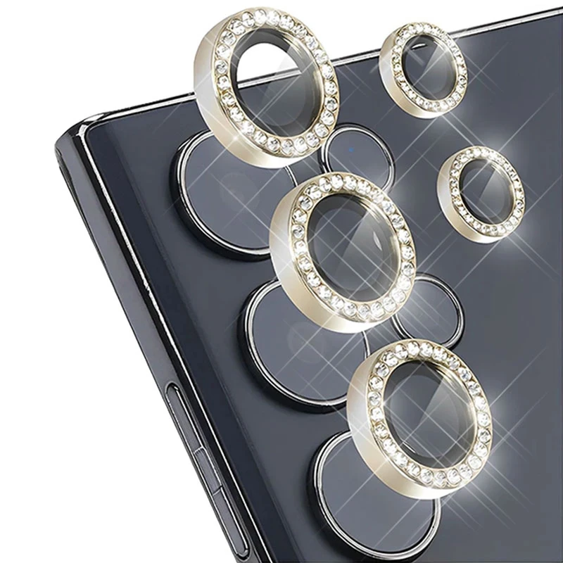 محافظ لنز دوربین کینگدام مدل Diamond Ring مناسب برای گوشی موبایل سامسونگ Galaxy S25 Ultra