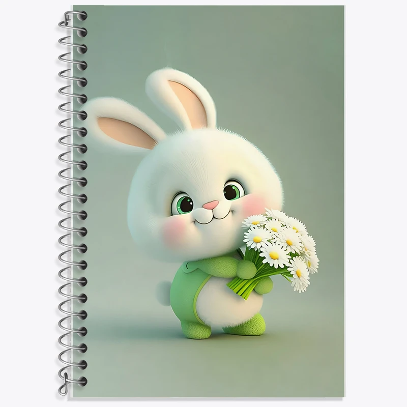 دفتر لغت 50 برگ خندالو طرح خرگوش بامزه کد F5759