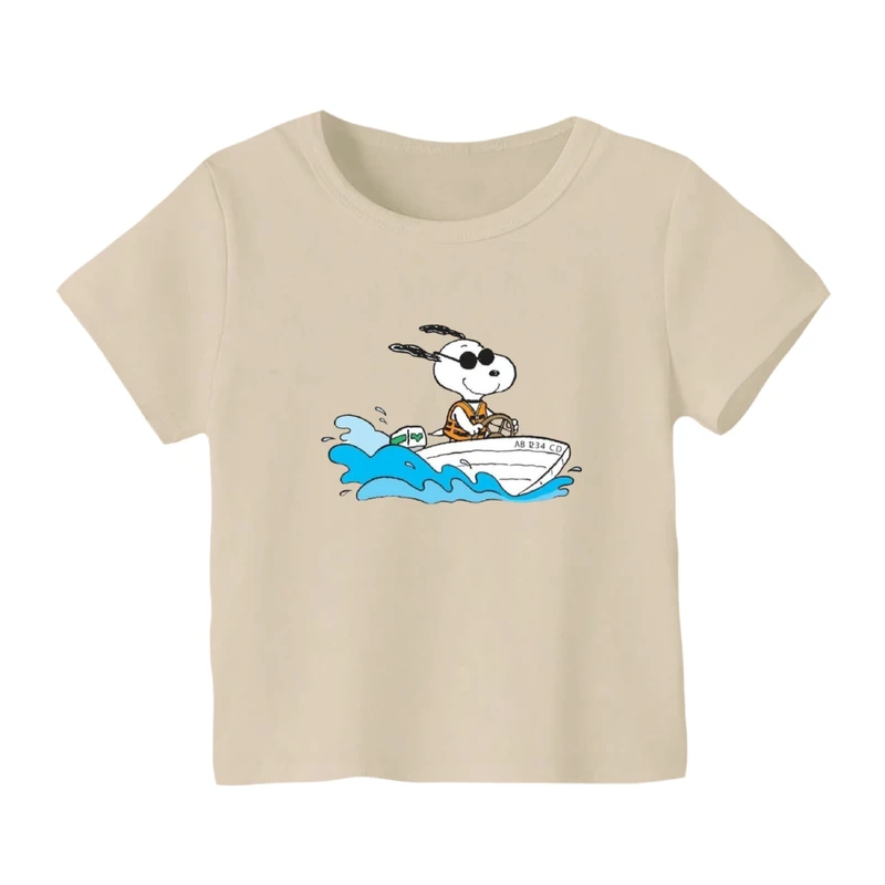 تی شرت آستین کوتاه بچگانه مدل اسنوپی کد ۶۲