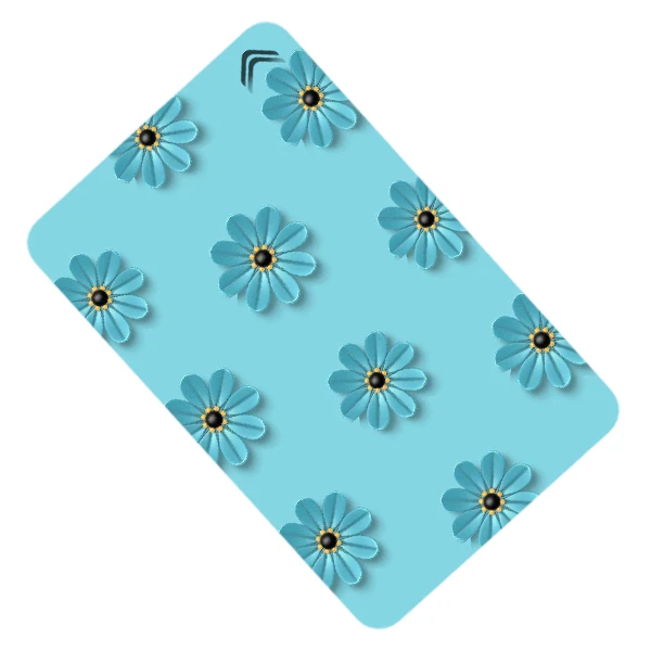 استیکر کارت طرح گلدار مدل CAC434-K-G1-150