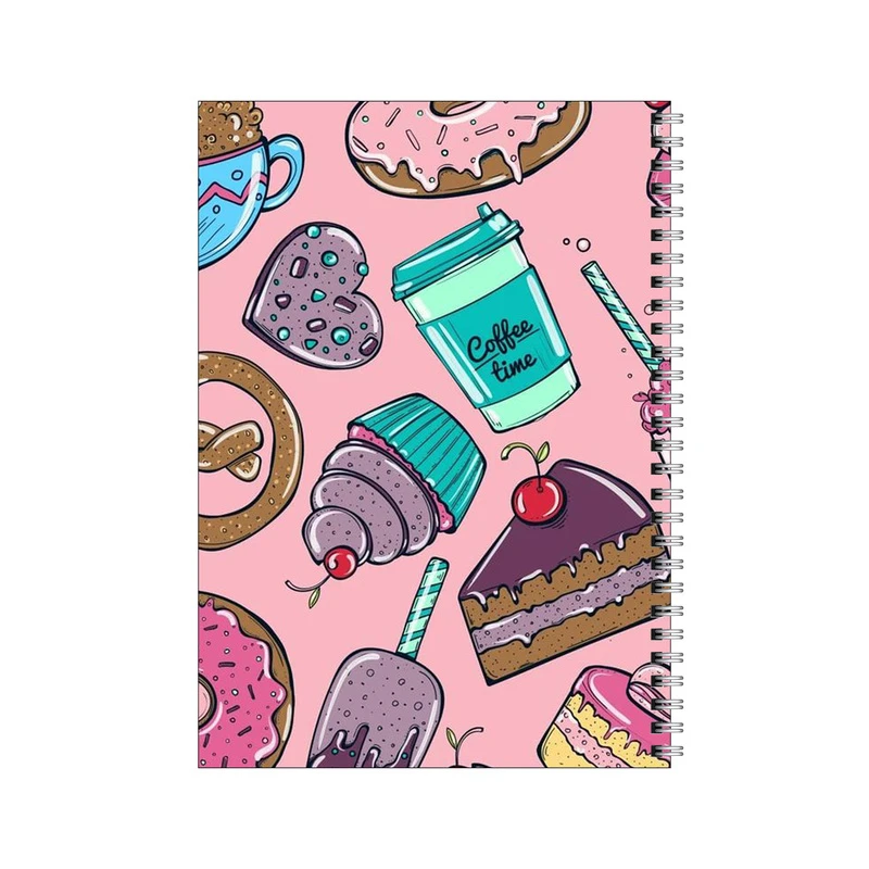 دفتر مشق 50 برگ بامبیلیپ طرح کیک و بستنی و دونات کد 8743110