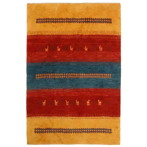 گبه دستبافت یک و نیم متری مدل ایلیاتی کد 522904