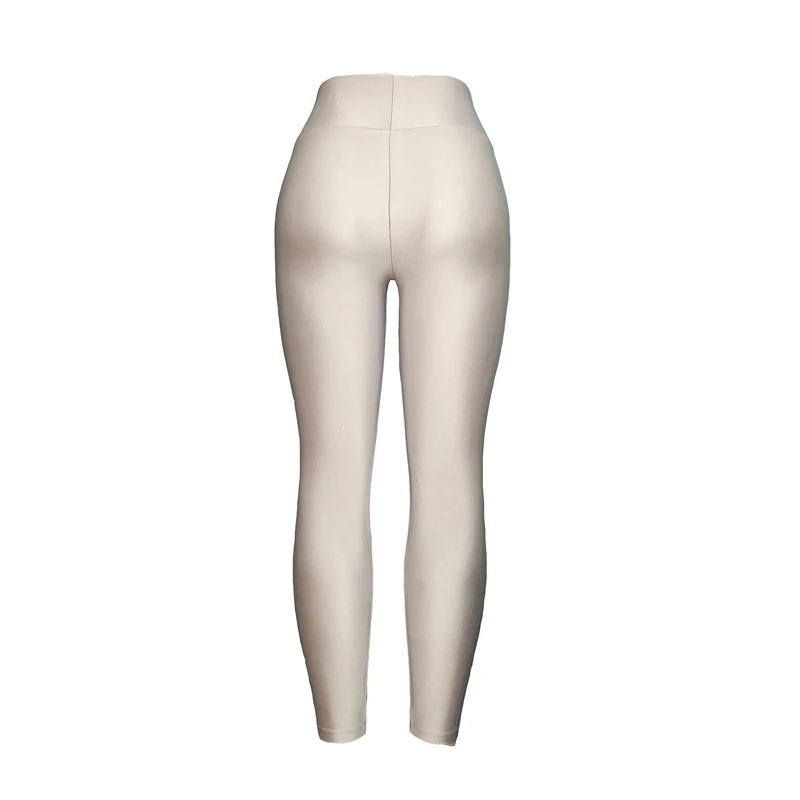 عکس شماره 6 : لگینگ زنانه رویین تن مدل براق کرم