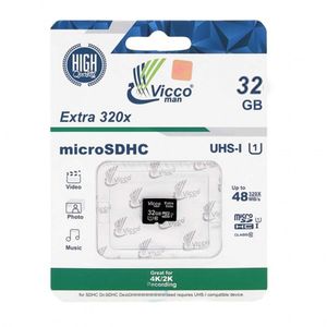 کارت حافظه MICRO SD ویکومن مدل 320x کلاس 10 استاندارد UHS-L سرعت 48MBps ظرفیت 32 گیگابایت