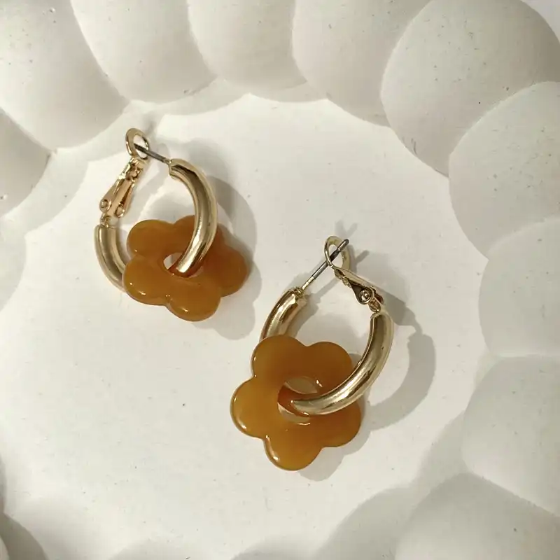 گوشواره زنانه آی ام مدل گل