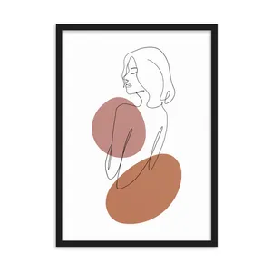 Minimal Wall Art Girl Design Code 2695