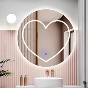 آینه سرویس‌ بهداشتی تارادکور مدل لمسی کد tc167 قطر 50 سانتی متر