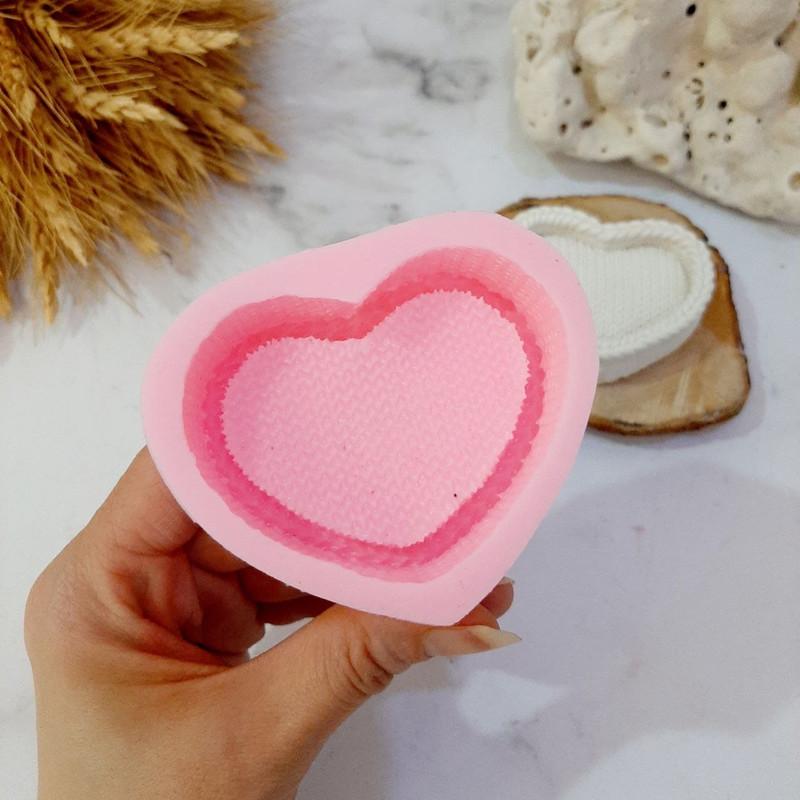 قالب شمع مدل قلب بافت