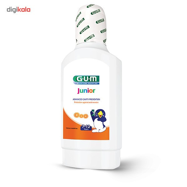 دهان شویه کودک جی یو ام مدل Junior حجم 300 میلی لیتر