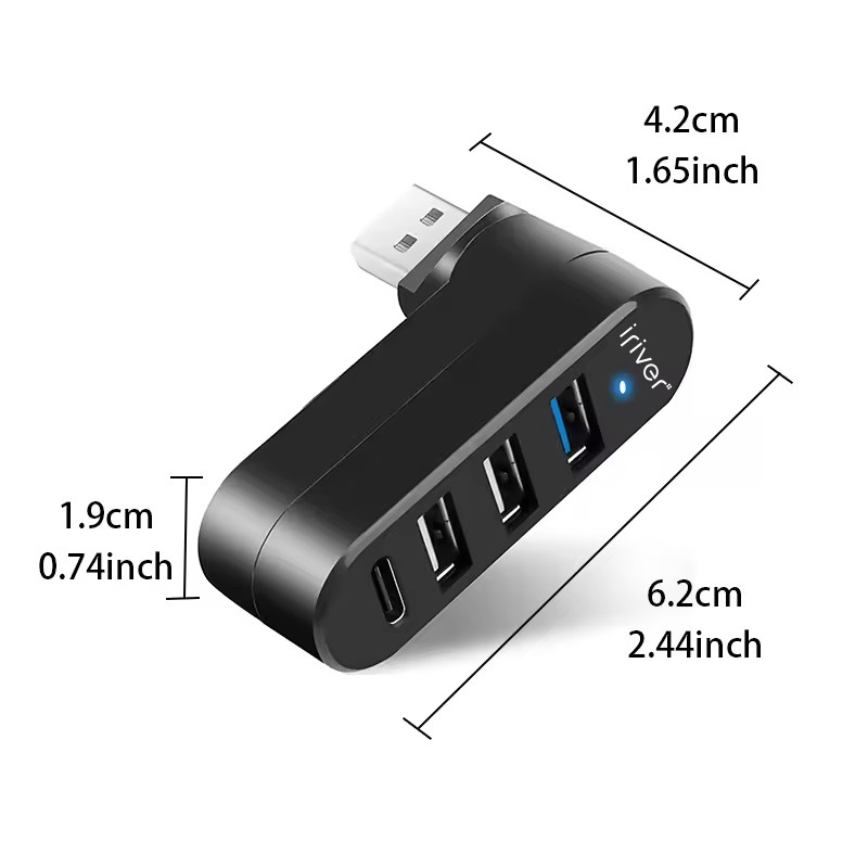 هاب 4 پورت آی ریور مدل RotoPro USB3.0