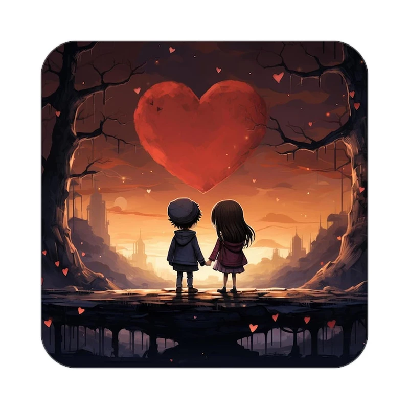 زیر لیوانی کاکتی مدل عاشقانه کد mp12448