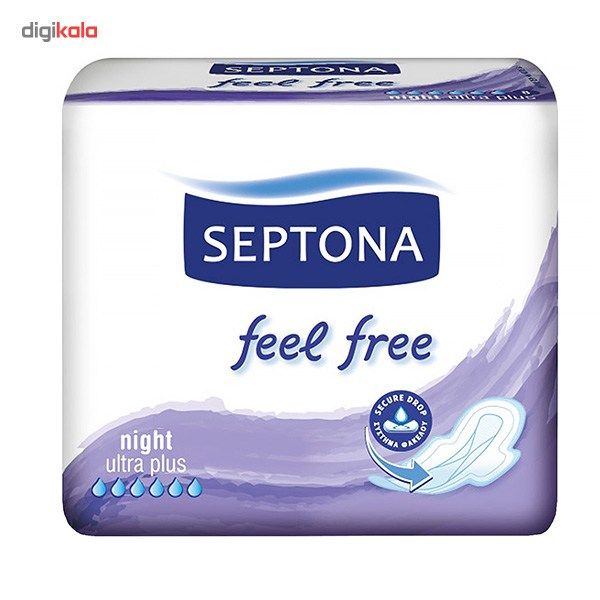 نوار بهداشتی سپتونا مدل Night Feel Free بسته 8 عددی -  - 3