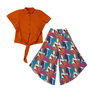 ست تاپ و شلوار دخترانه مدل GHY-548