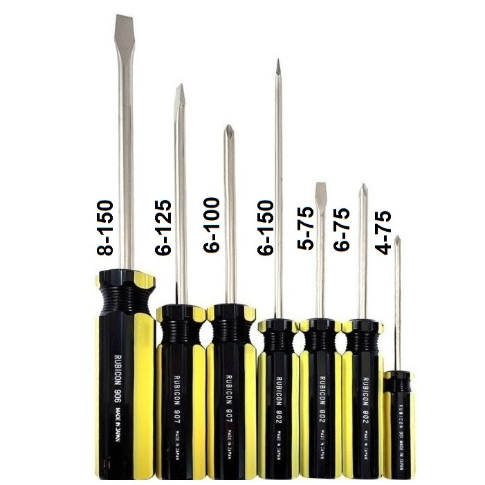 پیچ گوشتی روبیکون مدل JAPAN-970B بسته 7 عددی