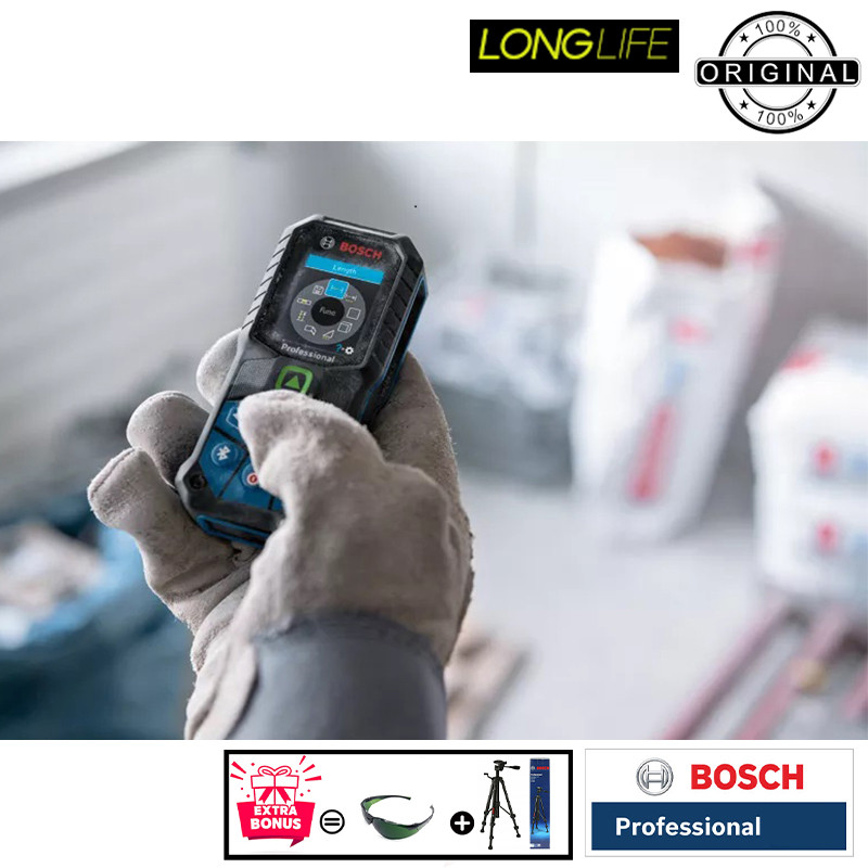 متر لیزری بوش مدل لیزر سبز GLM 50-27 CG / ISO NORM 16331-1 + BT150 + Green Glass Laser  برد 50 متر