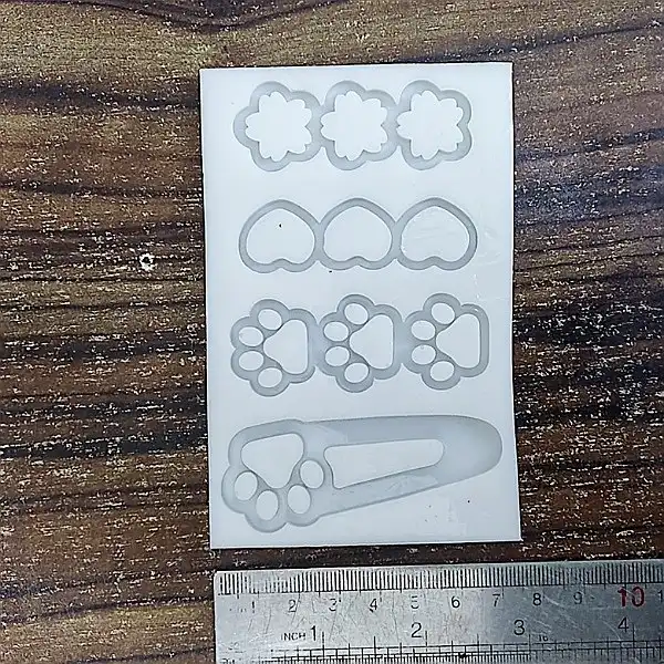 قالب رزین اپوکسی مدل گیره مو  طرح پنجه  کد  RP-1150