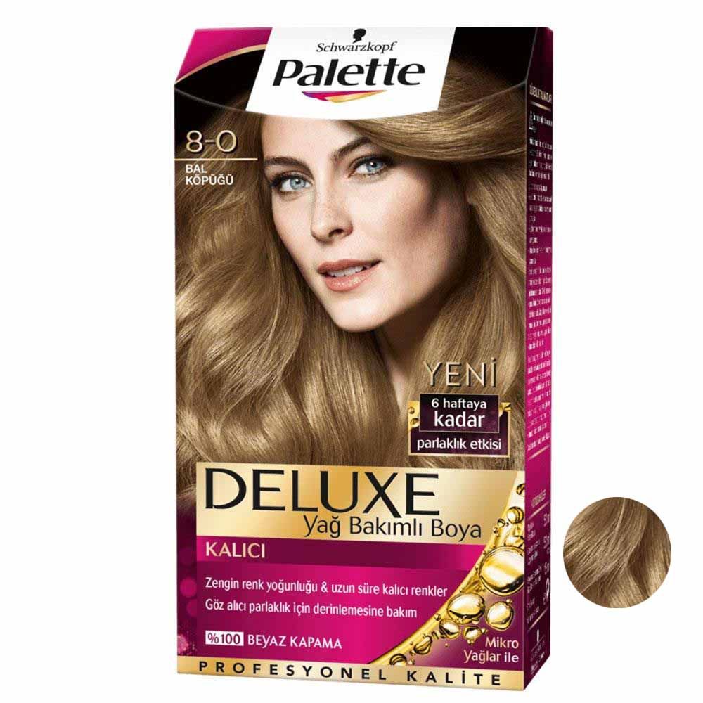 کیت رنگ مو پلت سری DELUXE شماره 0-8 حجم 50 میلی لیتر رنگ عسلی بلوند -  - 1