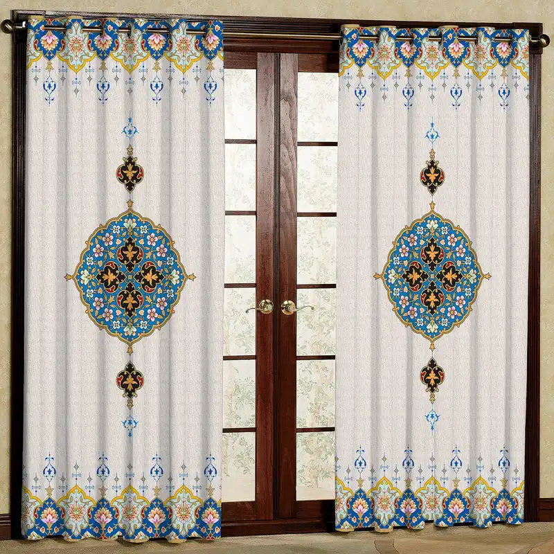 پرده مدل مخمل پانچی کد 4197 سایز 140x200 سانتی متر