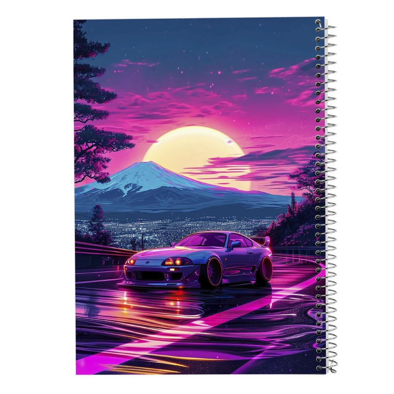 دفتر ژورنال نویسی 50 برگ مدوپد مدل نقطه ای طرح need for speed کد DF13616