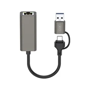 مبدل USB/USB3.0 به Ethernet ایکس او مدل HUB018