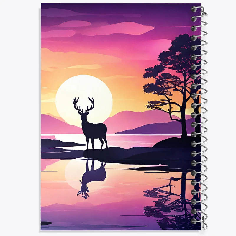 دفتر نقاشی 50 برگ خندالو طرح منظره غروب کد N3363