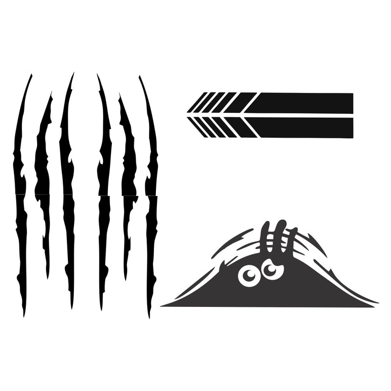 برچسب بدنه خودرو رادیانس طرح CarM مجموعه سه عددی