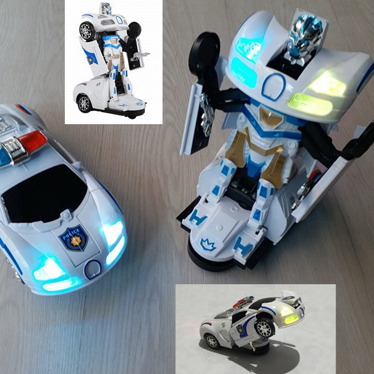 ماشین بازی مدل تبدیل شونده طرح ربات پلیس کد 899
