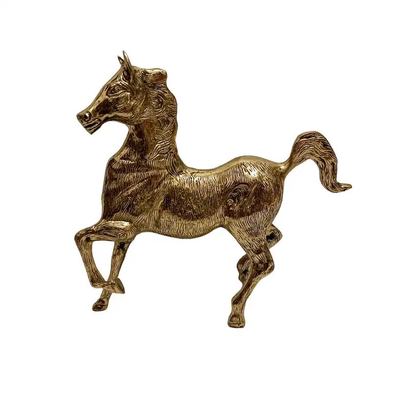 مجسمه برنجی مدل اسب عرب کد H-1059