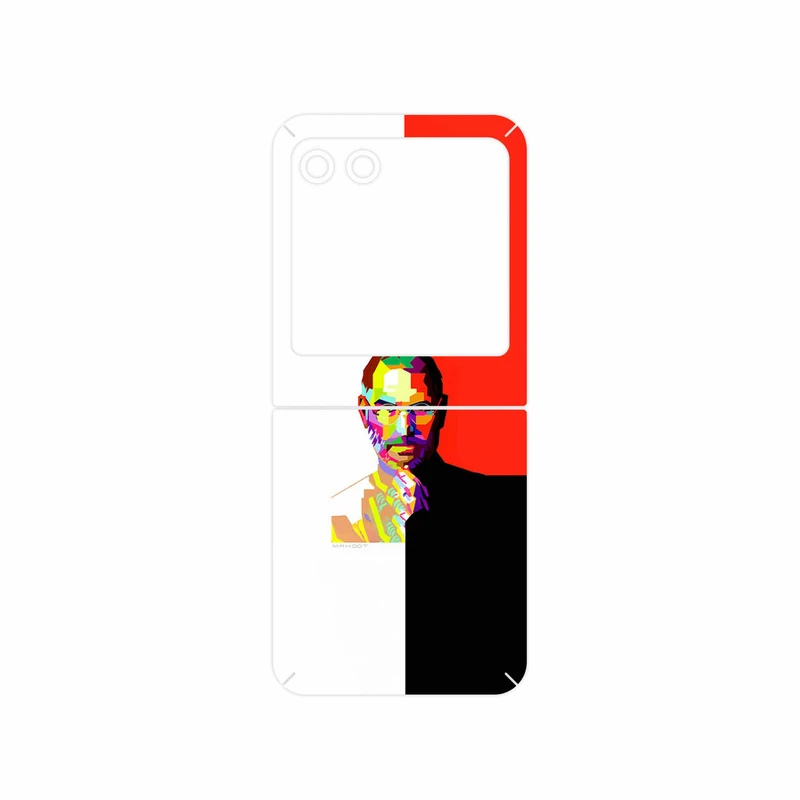 برچسب پوششی ماهوت مدل Collage of Steve Jobs 1 مناسب برای گوشی موبایل موتورولا Razr 40 Ultra