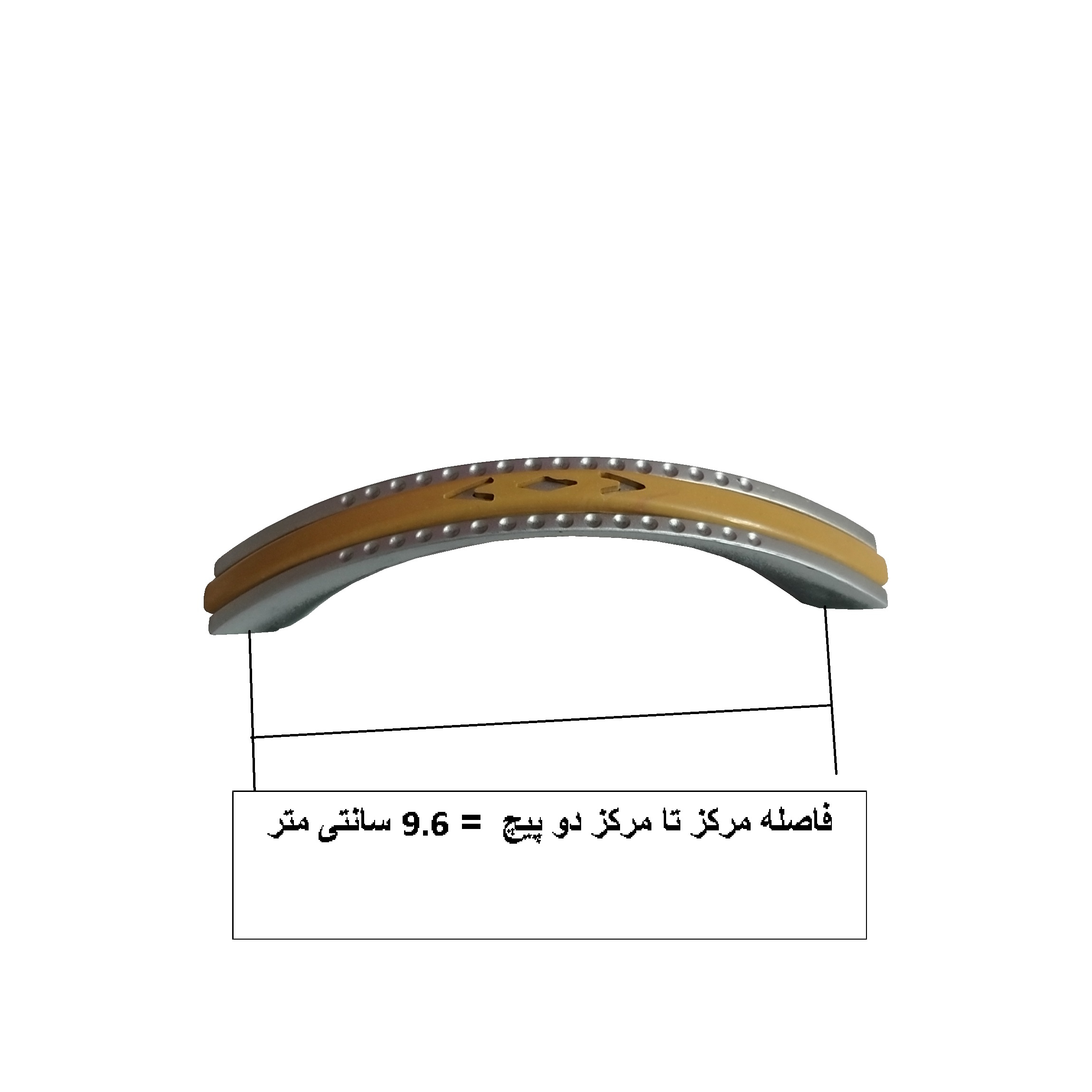 قیمت روز دستگیره کابینت و کمد مدل PD96 بسته 5 عددی لوازم و مصالح ساختمانی در تهران