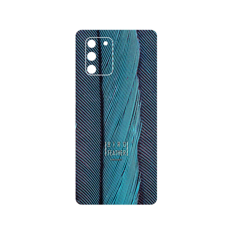برچسب پوششی ماهوت مدل Turquoise feathers مناسب برای گوشی موبایل سامسونگ Galaxy S10 Lite