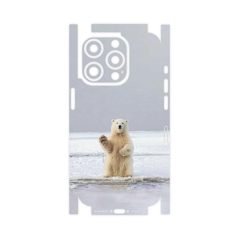برچسب پوششی ماهوت مدل Polar_bear-FullSkin مناسب برای گوشی موبایل اپل iPhone 15 Pro