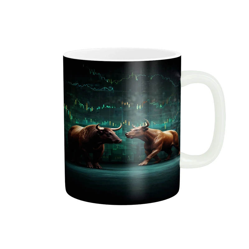 ماگ پادآفرین مدل ترید بورس بازارمالی تریدر کد p2955