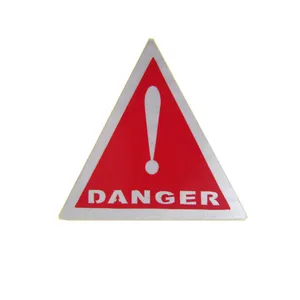 برچسب خودرو طرح DANGER کد RD100