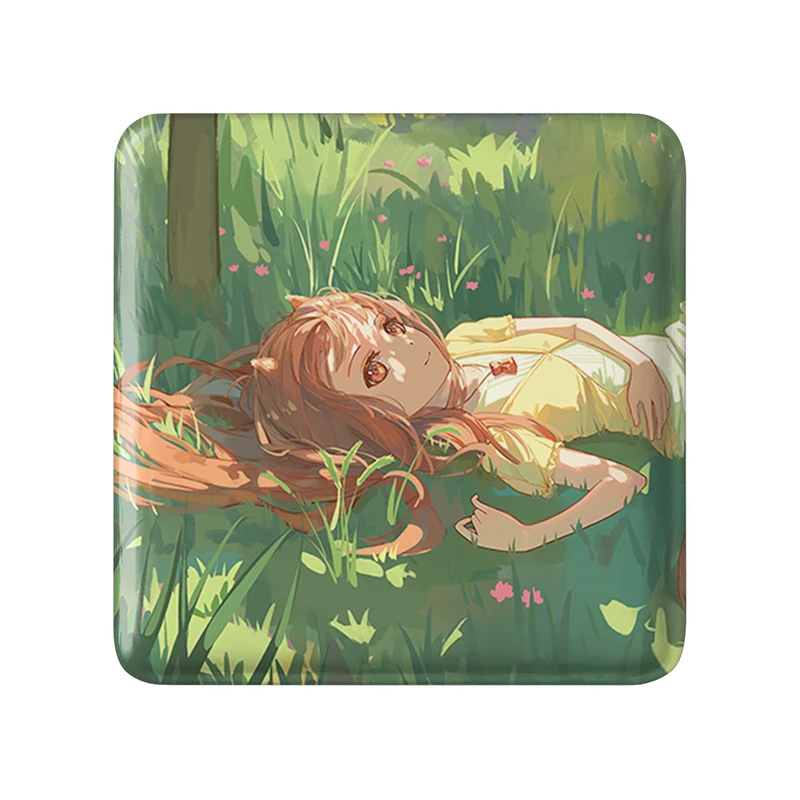 مگنت خندالو طرح هولو انیمه ادویه و گرگ مدل مربعی کد 36127