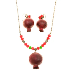 نیم ست زنانه دلنار گالری مدل انار طبیعی