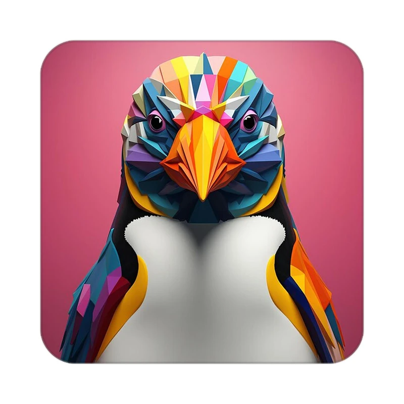 زیر لیوانی کاکتی طرح حیوانات رنگی مدل mp25287