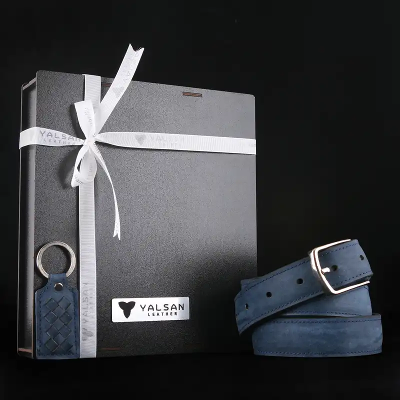 ست هدیه مردانه چرم یلسان مدل کایا کد NHL-066-SH