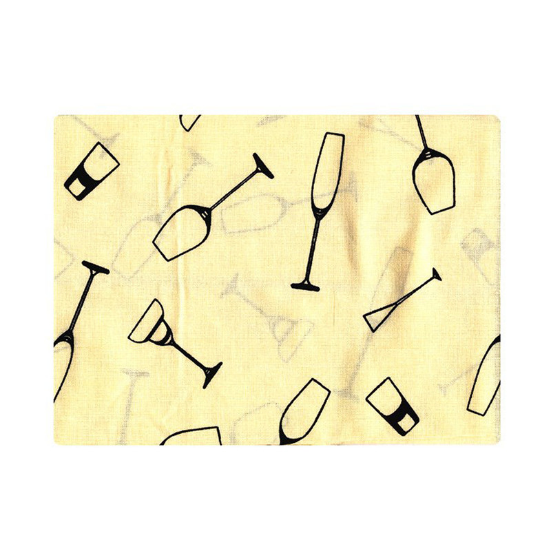دستمال سفره چاپی 36 × 36 رزین تاژ طرح گلس 2 عددی