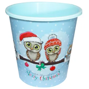 سطل زباله اتاق کودک مدل جغد کریسمس کد Christmas-big-1
